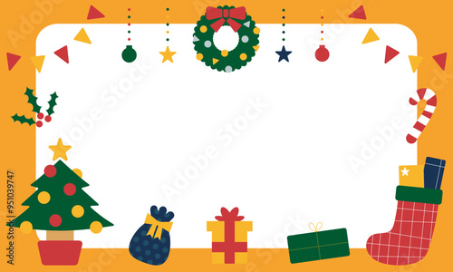 クリスマスのかわいいフレーム