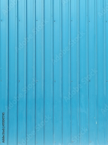 Sky blue walls. Symmetrical line background.