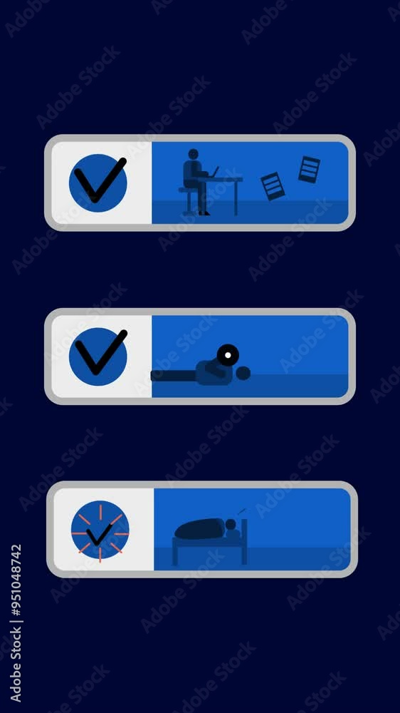 animation concept for to do list, visualizing time management and productivity and scheduling animation concept for to do list, visualizing time management and productivity and scheduling