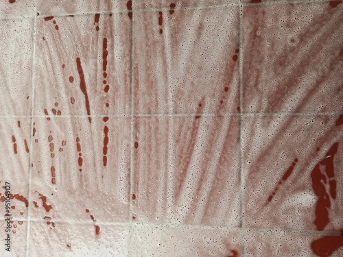 Abstract background. Foamy red floor.