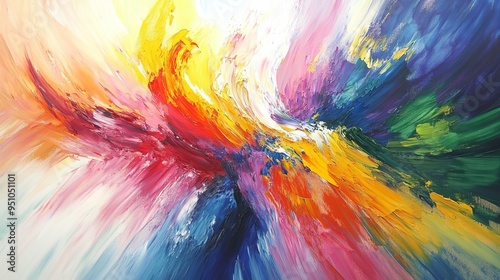 Wallpaper Mural Dynamic Color Play: Abstract Art in Motion Torontodigital.ca