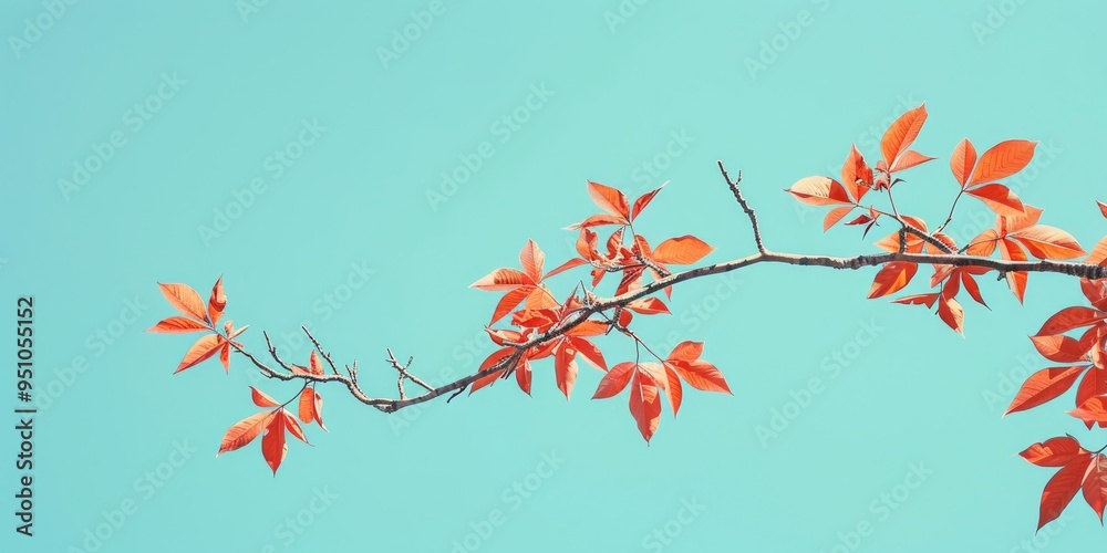 Branches of Liquidambar styraciflua contrasting with a bright blue sky. Branches of Liquidambar styraciflua contrasting with a bright blue sky.