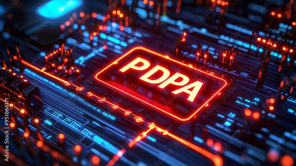 PDPA PERSONAL DATA PROTECTION ACT risk PDPA and Cybersecurity A glowing firewall graphic with PDPA PERSONAL DATA PROTECTION ACT risk PDPA and Cybersecurity A glowing firewall graphic with