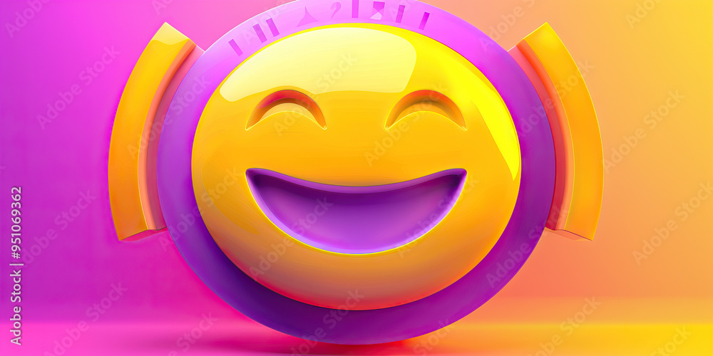 Employee Morale: A Happiness Meter in Yellow and Purple Employee Morale: A Happiness Meter in Yellow and Purple