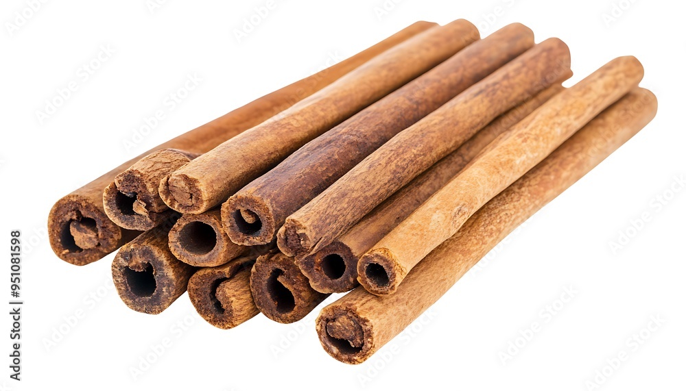 Close-up of a Stack of Cinnamon Sticks Close-up of a Stack of Cinnamon Sticks
