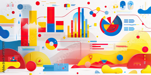A colorful infographic highlighting the most successful advertising campaigns by a company, using red, yellow and blue icons.