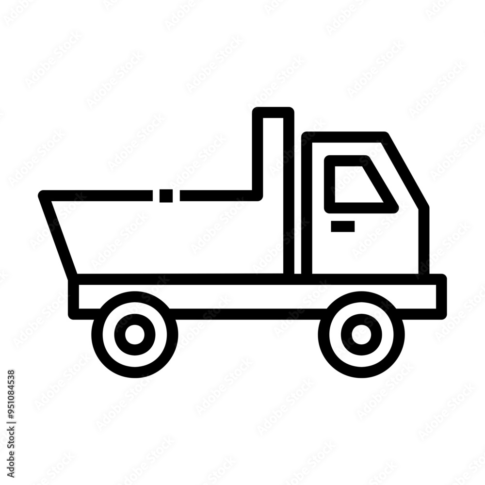 truck Line Icon