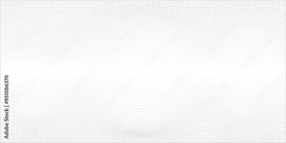 Abstract halftone wave dotted background. Futuristic twisted grunge pattern, dot, circles. Vector modern optical pop art texture for posters, business cards,