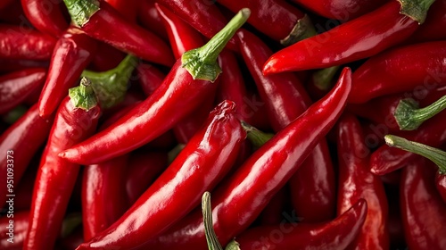 A Close-Up of Vibrant Red Chili Peppers