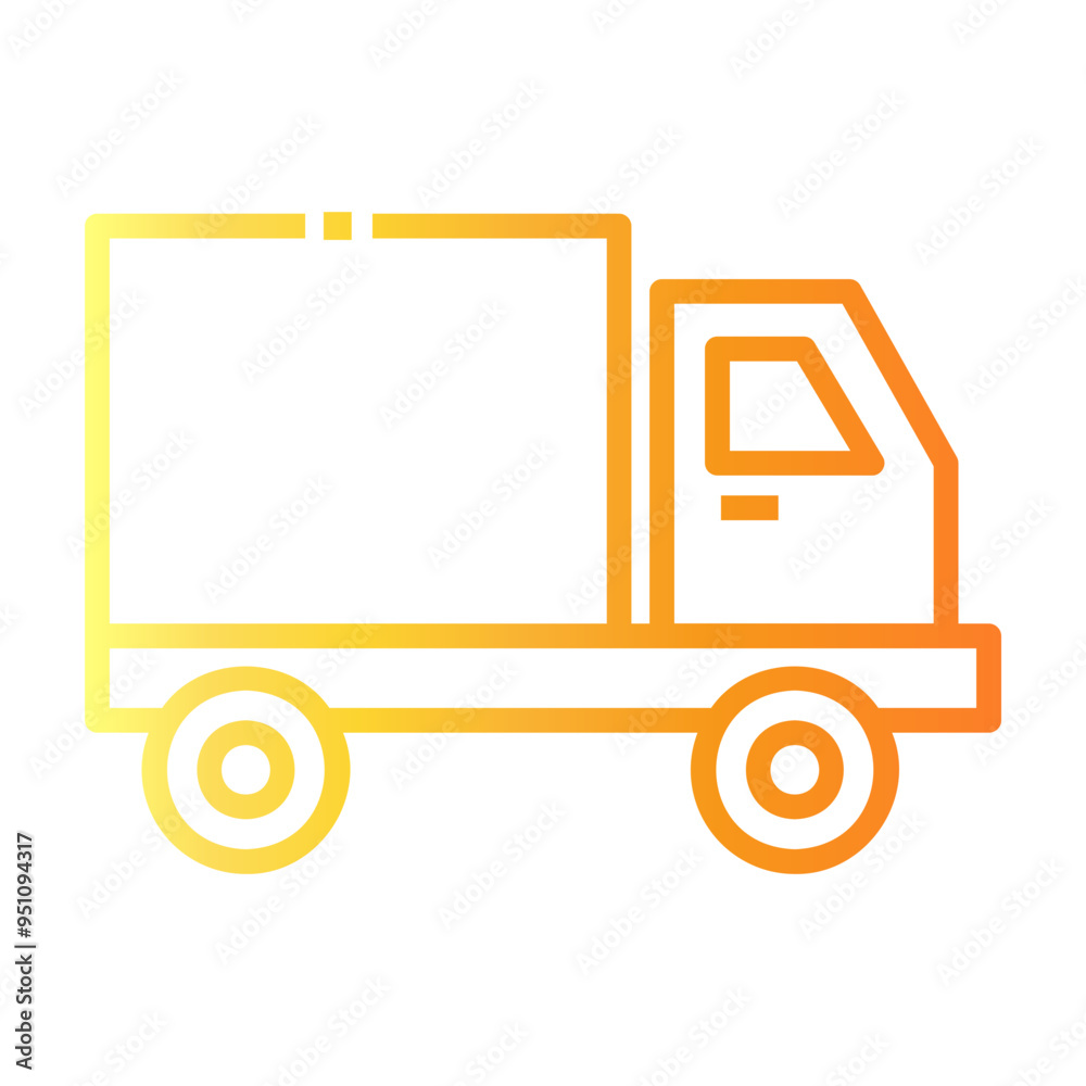 truck Line Gradient Icon truck Line Gradient Icon