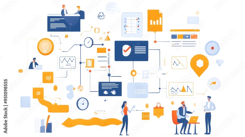 Comprehensive Infographic Illustrating the Agile Workflow Methodology Highlighting the Key Elements of Flexibility Adaptability Comprehensive Infographic Illustrating the Agile Workflow Methodology Highlighting the Key Elements of Flexibility Adaptability