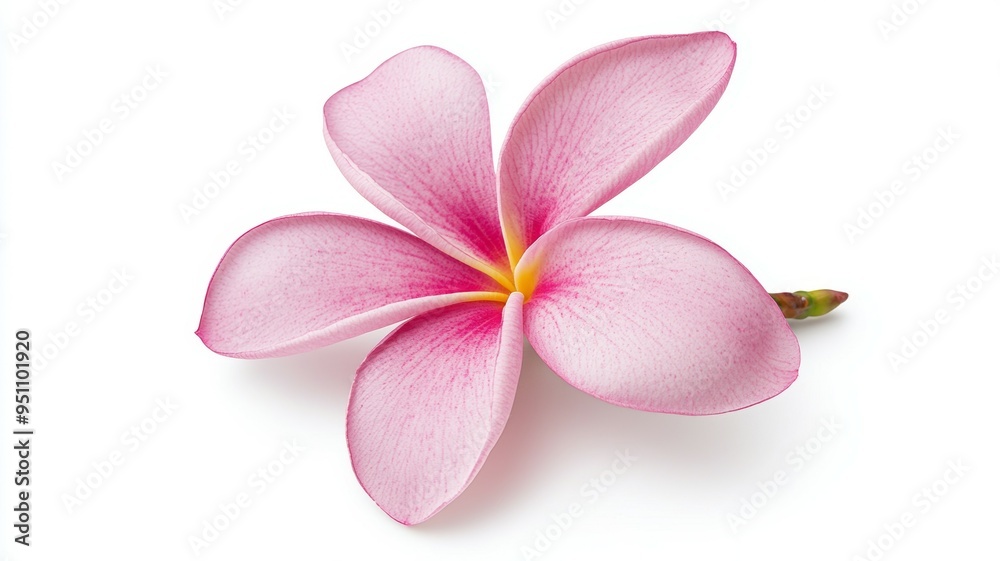 A pink flower with a yellow center A pink flower with a yellow center