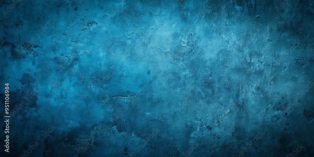 Obraz premium Dark and gritty textured blue concrete background for a grunge aesthetic