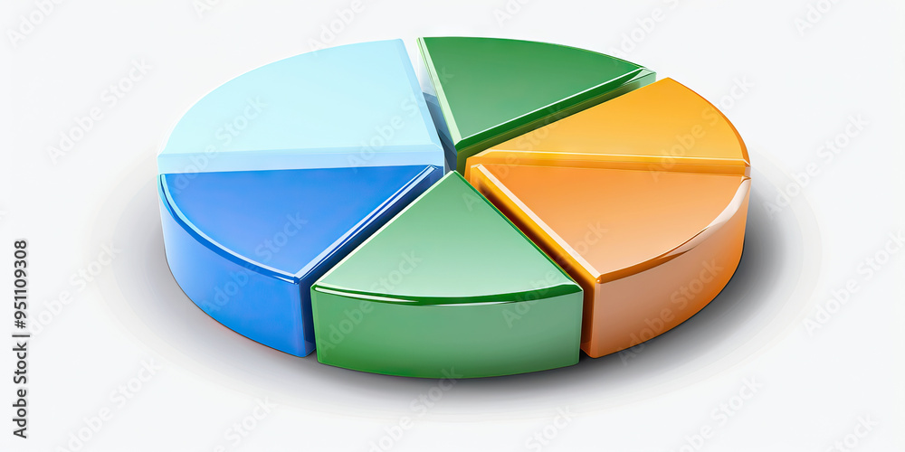A color-coded pie chart showcasing the breakdown of revenue sources, with green, blue, and orange slices for ease of comparison. A color-coded pie chart showcasing the breakdown of revenue sources, with green, blue, and orange slices for ease of comparison.