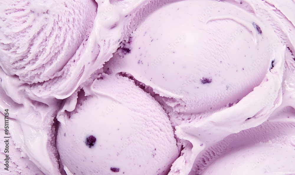 creamy blueberry ice cream texture with a light purple color, Generative AI creamy blueberry ice cream texture with a light purple color, Generative AI