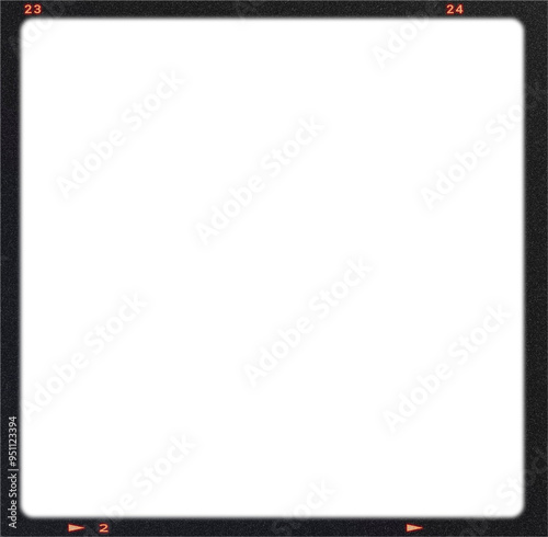 Retro Film frame border cadre effect , vintage photograph frame Isolated on background	