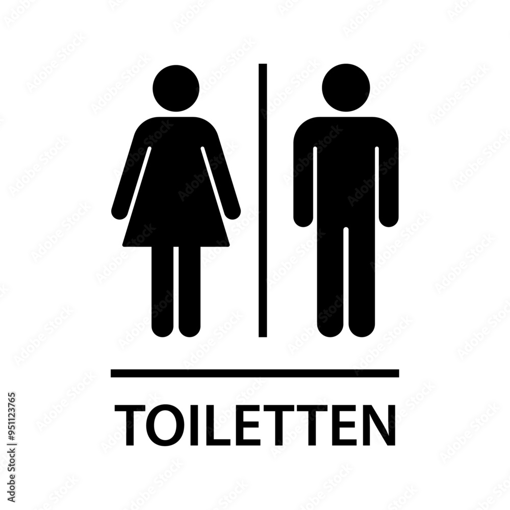 Toilettenschild