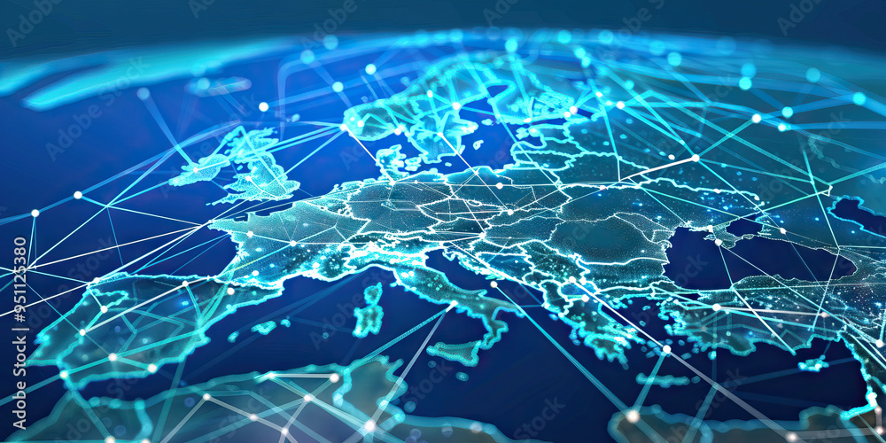 Bright Network Diagram: Supply Chain Management in Europe Bright Network Diagram: Supply Chain Management in Europe