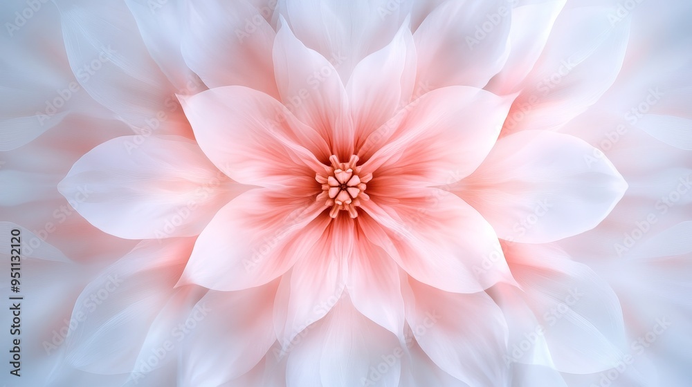 Peaceful double exposure of a Zen mandala fused with a blooming garden, delicate patterns in soothing spring colors Peaceful double exposure of a Zen mandala fused with a blooming garden, delicate patterns in soothing spring colors
