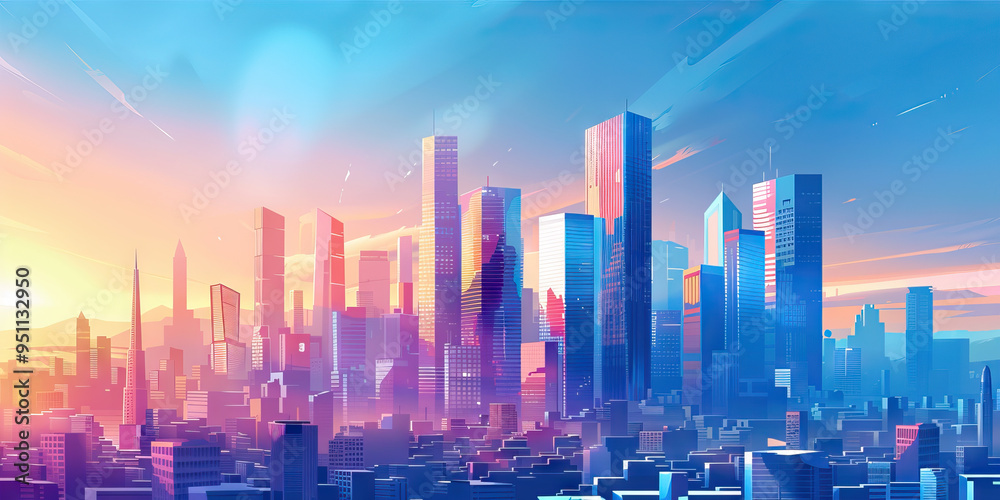 Abstract Cityscape: Top Five Cities for Startups in Europe