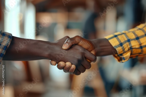 Handshake Between Two Men