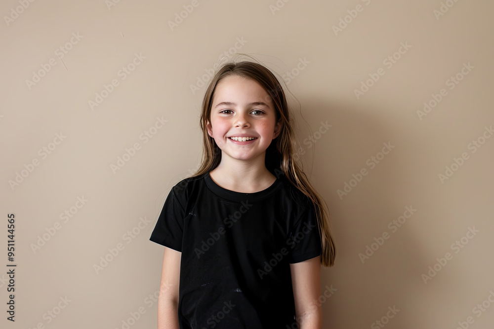 Neutral Elegance: Young Girl’s Portrait Neutral Elegance: Young Girl’s Portrait