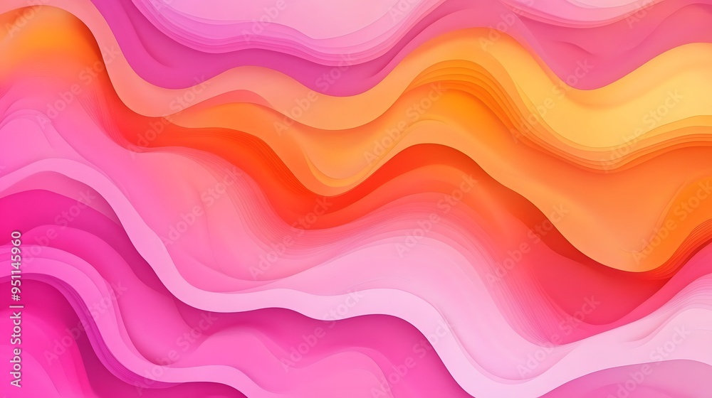 Wave Gradient, Orange and Pink Shapes, Abstract Image, Texture, Pattern Background, Wallpaper, Cover and Screen for Smartphone, PC, Laptop, 9:16 and 16:9 Format Wave Gradient, Orange and Pink Shapes, Abstract Image, Texture, Pattern Background, Wallpaper, Cover and Screen for Smartphone, PC, Laptop, 9:16 and 16:9 Format