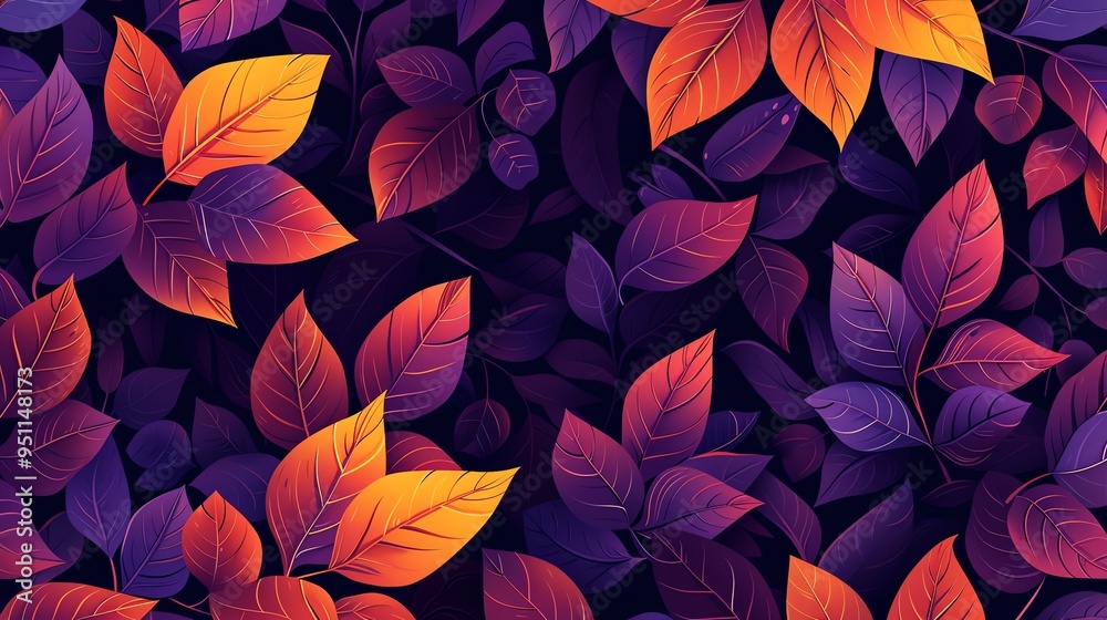 Autumn leaves create a vibrant background Autumn leaves create a vibrant background