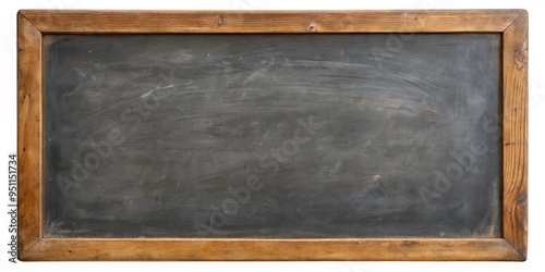 Vintage chalkboard with a dusting of white chalk, perfect for a rustic or whimsical setting