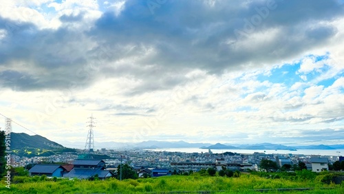 landscape with clouds