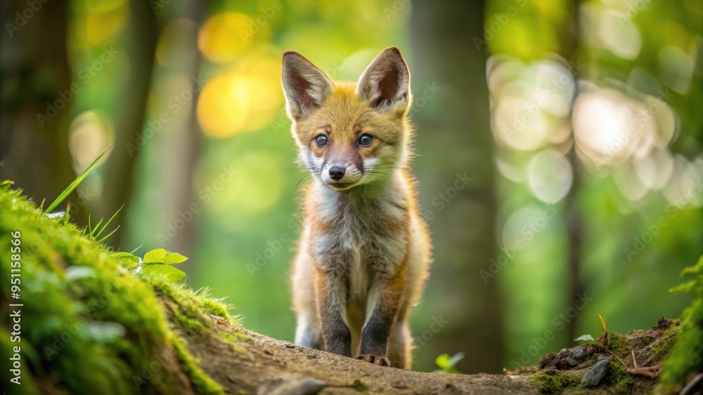 Curious fox cub exploring the forest, fox, cub, curious, wildlife, nature, animal, adorable, young, exploring, playful, forest Curious fox cub exploring the forest, fox, cub, curious, wildlife, nature, animal, adorable, young, exploring, playful, forest