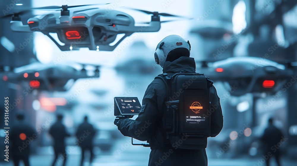 69. A drone delivery operator managing a fleet of delivery drones 69. A drone delivery operator managing a fleet of delivery drones