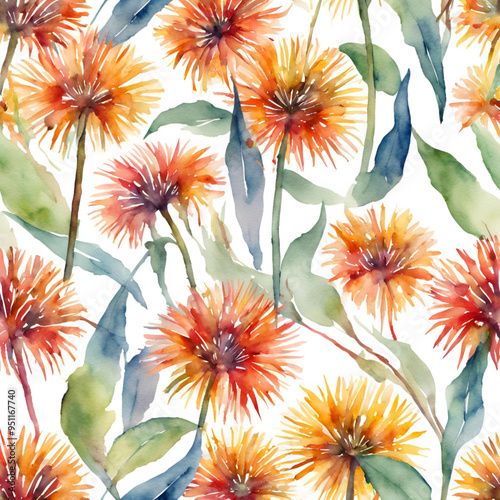Brighten your day with vibrant watercolor blooms.