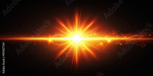 Abstract orange flare in a dark background, abstract, orange, flare, bright, vivid, explosion, glowing, colorful, vibrant