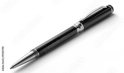 pen on white background. 