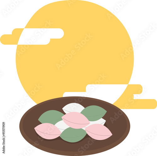 추석 보름달 송편