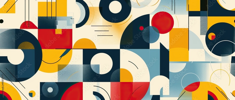 Abstract Geometric Art with Vibrant Colors Abstract Geometric Art with Vibrant Colors