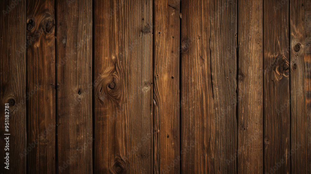 Obraz premium Fondo de tablón de madera de color marrón oscuro, papel tapiz. Antiguo fondo de madera con textura oscura grunge, la superficie de la antigua textura de madera marrón, vista superior de paneles. 