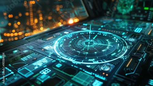CG Data Analysis HUD Technology Reports: Futuristic Data Search Reports with 3D Modeling