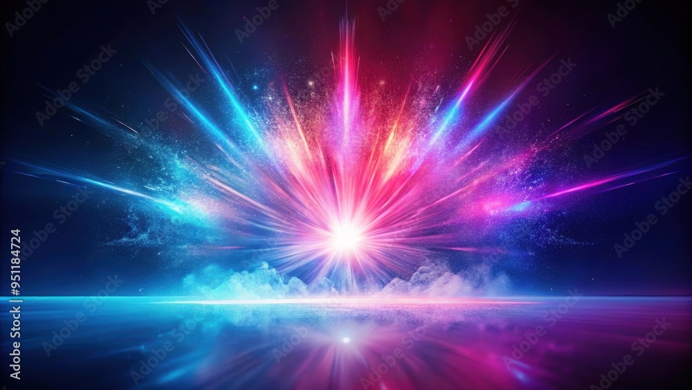 Abstract shadow with an explosion of energy on a deep blue and pink background, abstract, shadow, explosion, energy, deep blue Abstract shadow with an explosion of energy on a deep blue and pink background, abstract, shadow, explosion, energy, deep blue