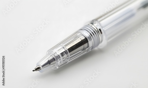 pen on white background. 