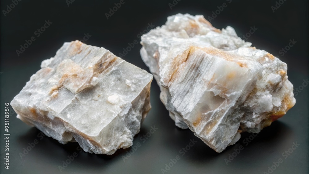 Two raw fragments of fibrous wollastonite mineral, fragments, untreated, mineral, wollastonite, fibrous, raw, natural, two Two raw fragments of fibrous wollastonite mineral, fragments, untreated, mineral, wollastonite, fibrous, raw, natural, two