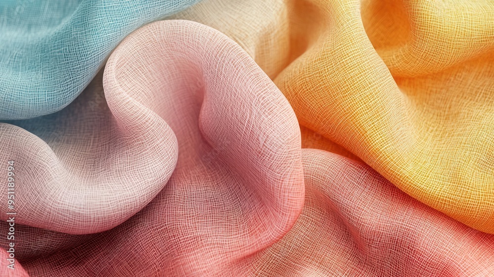 Soft material design, textile and fabric analysis, flat design Soft material design, textile and fabric analysis, flat design