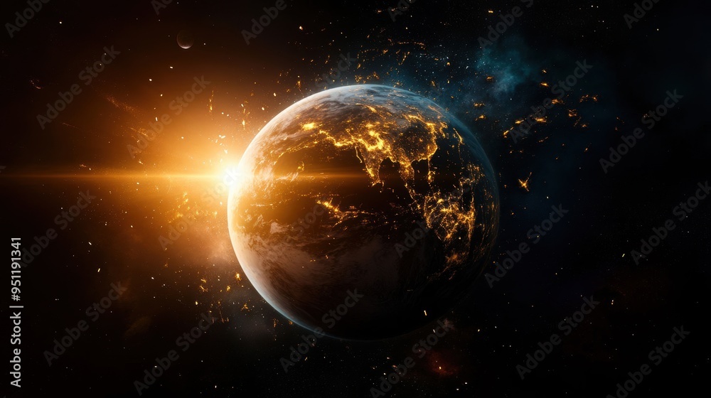 Obraz premium World peace, harmonious earth,