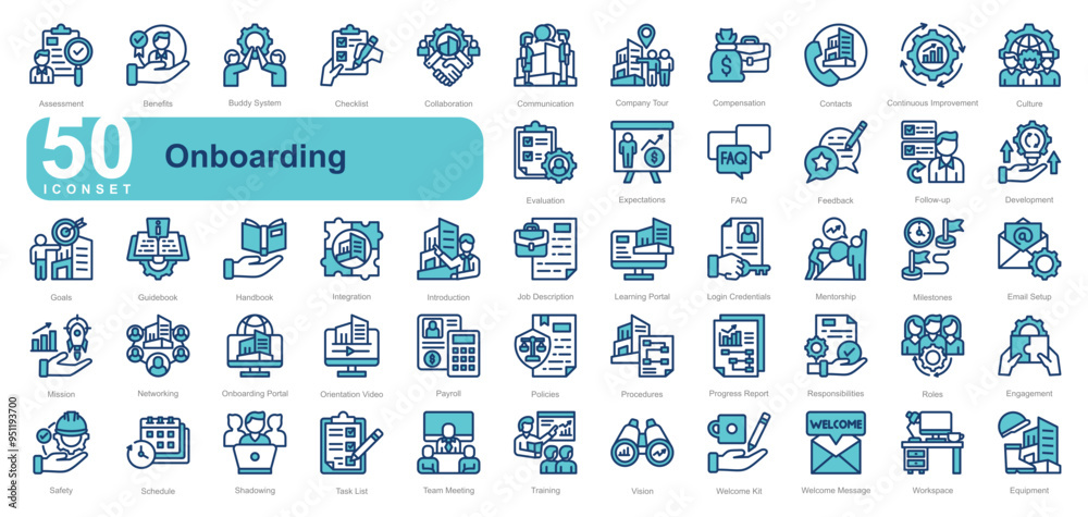 Onboarding iconset Onboarding iconset