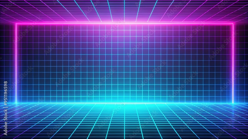 80s style neon background with blue, pink, and purple colors and grid pattern, 80s, retro, neon, colorful, vibrant, grid 80s style neon background with blue, pink, and purple colors and grid pattern, 80s, retro, neon, colorful, vibrant, grid