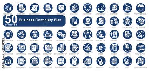 Business Continuity Plan iconset