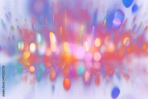 Vibrant abstract light bokeh png overlay effect, transparent background