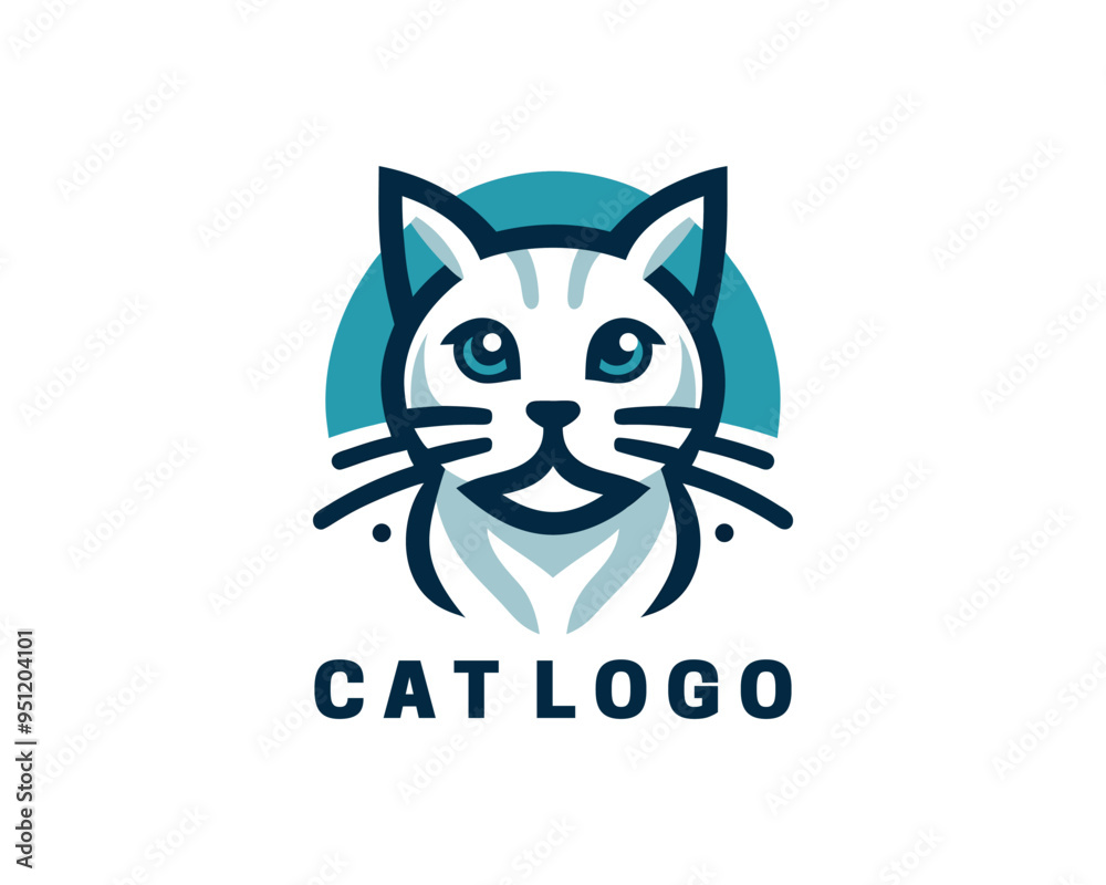 Cat logo design icon symbol vector illustration Cat logo design icon symbol vector illustration
