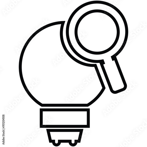 Bulb, engineering, gear icon